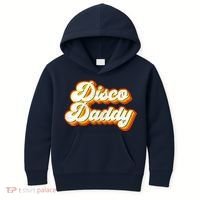 Mens Disco Daddy Retro Matching 60's 70s Party Costume Dad Kids Hoodie thumb 0