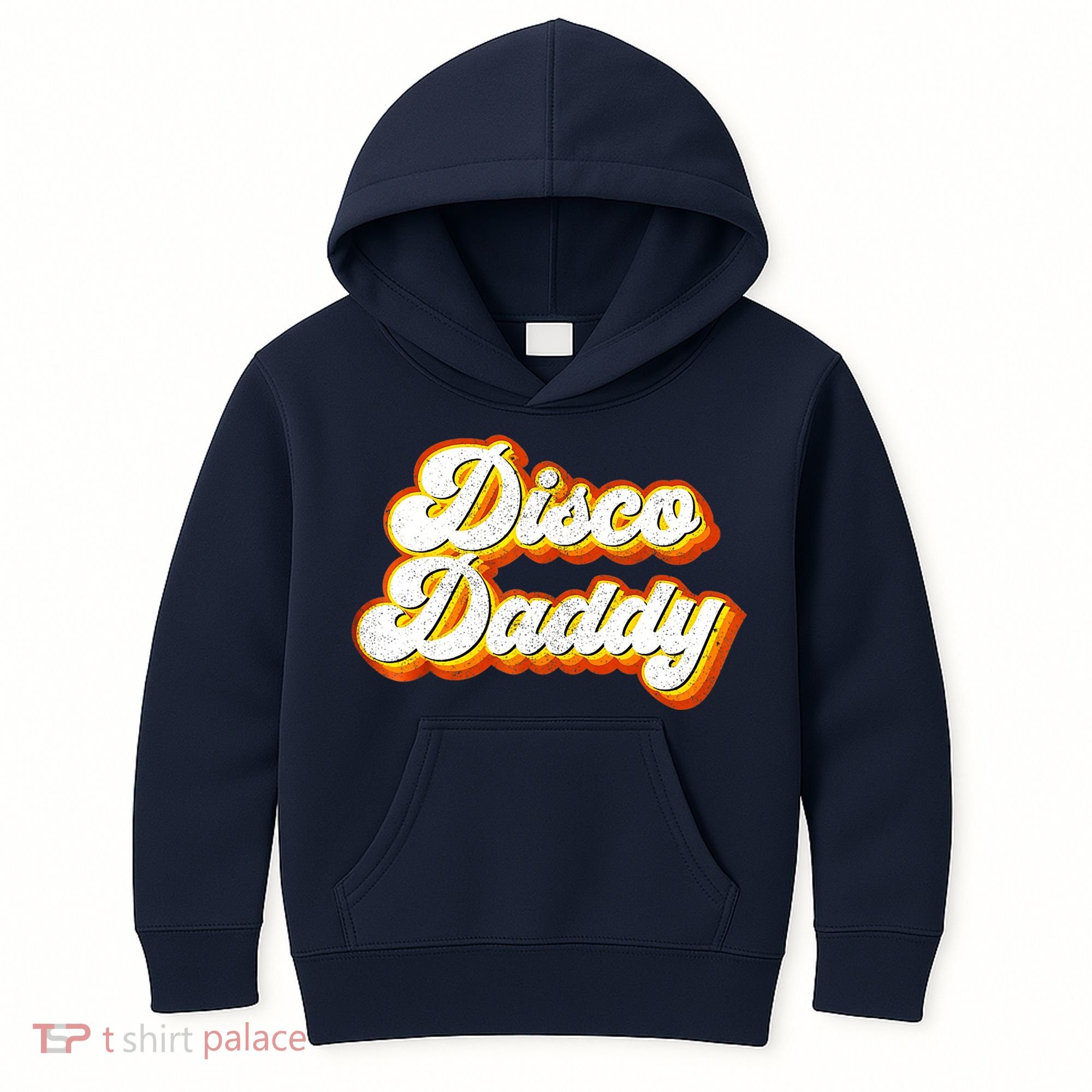 Mens Disco Daddy Retro Matching 60's 70s Party Costume Dad Kids Hoodie