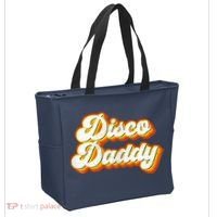 Mens Disco Daddy Retro Matching 60's 70s Party Costume Dad Tote Bag thumb 2
