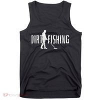 Metal Detecting Detector Dirt Magnet Fishing Pull Tabs Joke Tank Top thumb 0