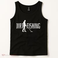 Metal Detecting Detector Dirt Magnet Fishing Pull Tabs Joke Tank Top thumb 2
