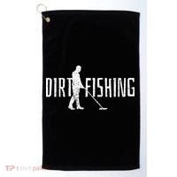Metal Detecting Detector Dirt Magnet Fishing Pull Tabs Joke Golf Towel thumb 0