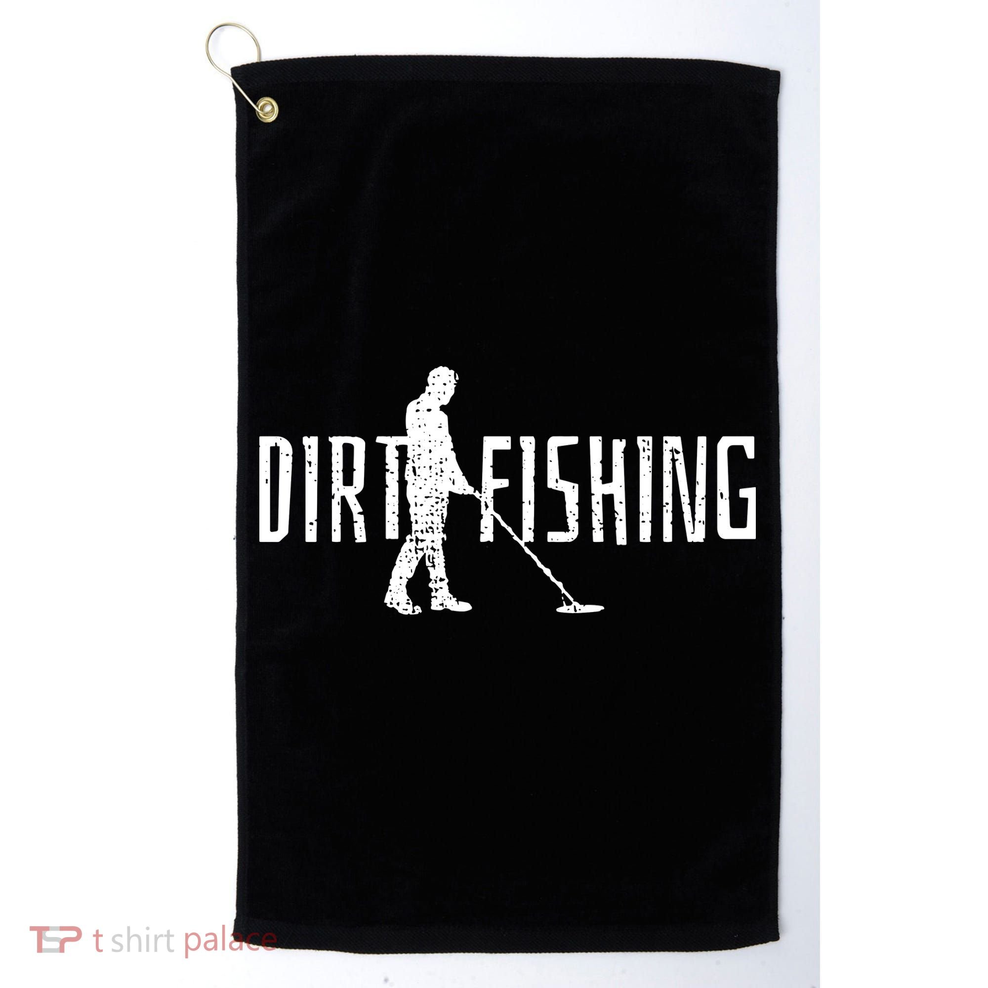 Metal Detecting Detector Dirt Magnet Fishing Pull Tabs Joke Golf Towel