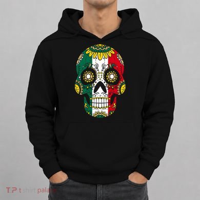 Mexican Dia De Los Muertos Day Costume Sugar Skull Flowers Hoodie
