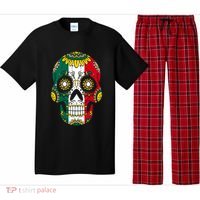 Mexican Dia De Los Muertos Day Costume Sugar Skull Flowers Pajama Set thumb 0