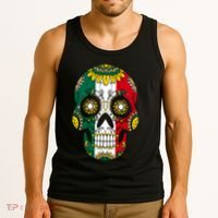 Mexican Dia De Los Muertos Day Costume Sugar Skull Flowers Tank Top thumb 3