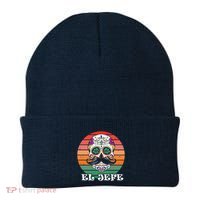 Mexican Dia De Los Muertos Day Of The Dead El Jefe Beanie thumb 0