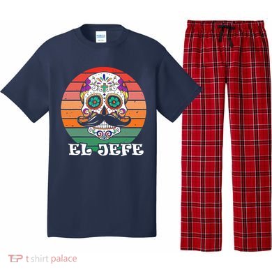 Mexican Dia De Los Muertos Day Of The Dead El Jefe Pajama Set