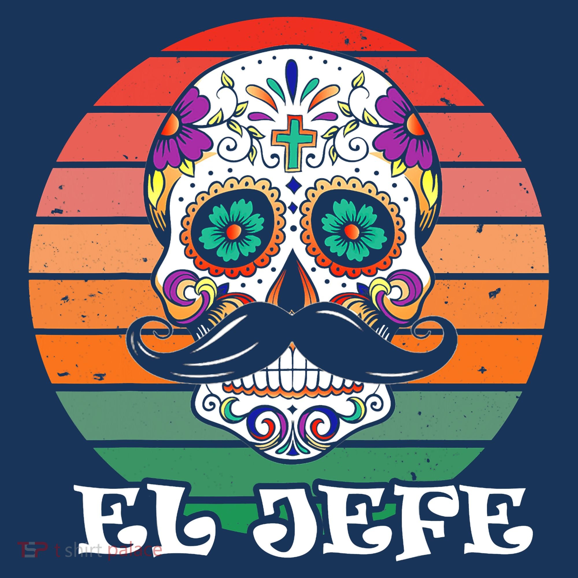 Mexican Dia De Los Muertos Day Of The Dead El Jefe Pajama Set