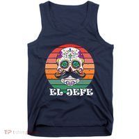 Mexican Dia De Los Muertos Day Of The Dead El Jefe Tank Top thumb 0
