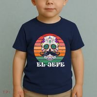 Mexican Dia De Los Muertos Day Of The Dead El Jefe Toddler T-Shirt thumb 2