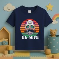 Mexican Dia De Los Muertos Day Of The Dead El Jefe Toddler T-Shirt thumb 3