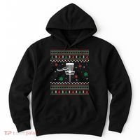 Merry Discmas Disc Golf Ugly Christmas Sweater Party Hoodie thumb 0