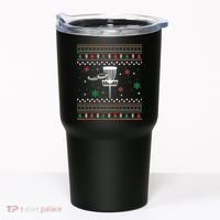 Merry Discmas Disc Golf Ugly Christmas Sweater Party Tumbler thumb 0