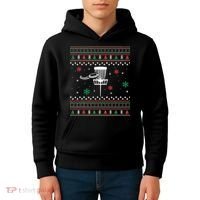 Merry Discmas Disc Golf Ugly Christmas Sweater Party Kids Hoodie thumb 4