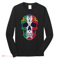 Mexican Dia De Los Muertos Day Of The Dead Sugar Skull Long Sleeve Shirt thumb 0