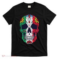 Mexican Dia De Los Muertos Day Of The Dead Sugar Skull T-Shirt thumb 0