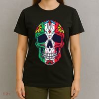 Mexican Dia De Los Muertos Day Of The Dead Sugar Skull T-Shirt thumb 4