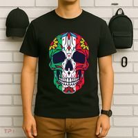 Mexican Dia De Los Muertos Day Of The Dead Sugar Skull T-Shirt thumb 6