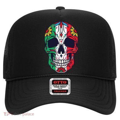 Mexican Dia De Los Muertos Day Of The Dead Sugar Skull Hat
