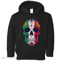 Mexican Dia De Los Muertos Day Of The Dead Sugar Skull Toddler Hoodie thumb 0