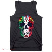 Mexican Dia De Los Muertos Day Of The Dead Sugar Skull Tank Top thumb 0