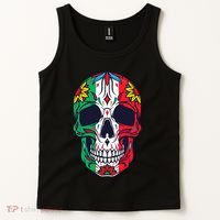 Mexican Dia De Los Muertos Day Of The Dead Sugar Skull Tank Top thumb 2