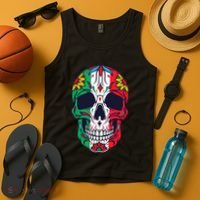 Mexican Dia De Los Muertos Day Of The Dead Sugar Skull Tank Top thumb 4