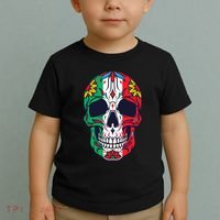 Mexican Dia De Los Muertos Day Of The Dead Sugar Skull Toddler T-Shirt thumb 2