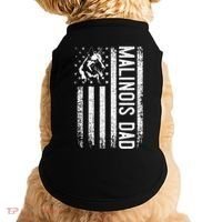 Malinois Dad Dog Dad K9 American Flag Dog Lover Doggie Tank thumb 0