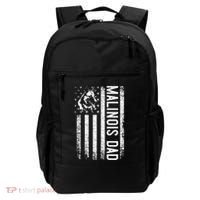 Malinois Dad Dog Dad K9 American Flag Dog Lover Backpack thumb 0