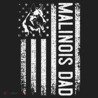Malinois Dad Dog Dad K9 American Flag Dog Lover Beanie thumb 2