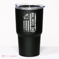 Malinois Dad Dog Dad K9 American Flag Dog Lover Tumbler thumb 0