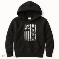Malinois Dad Dog Dad K9 American Flag Dog Lover Kids Hoodie thumb 0