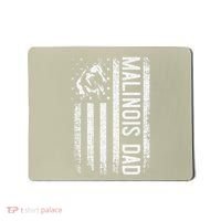 Malinois Dad Dog Dad K9 American Flag Dog Lover Mousepad thumb 0