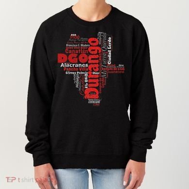 Mapa De Durango Mexico Municipios Durango Map Women's Sweatshirt