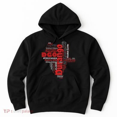 Mapa De Durango Mexico Municipios Durango Map Hoodie