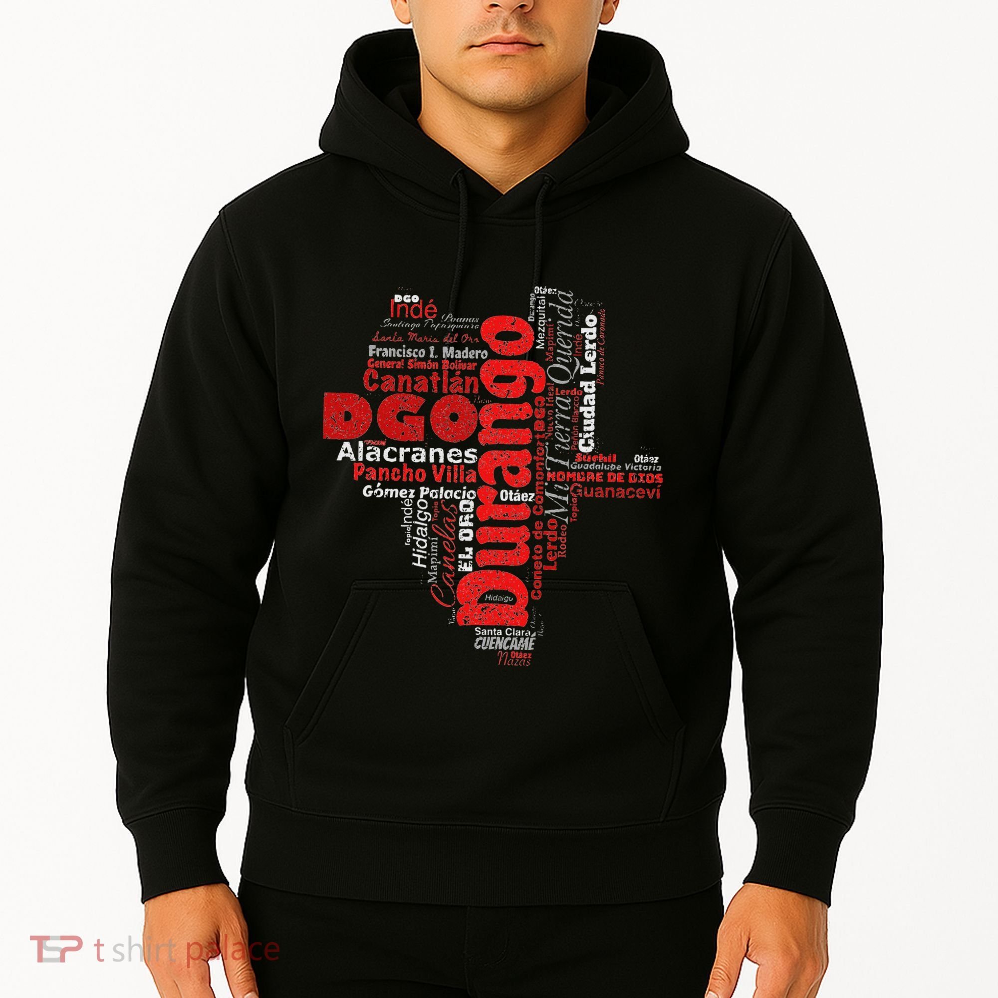 Mapa De Durango Mexico Municipios Durango Map Hoodie