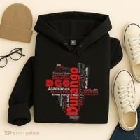 Mapa De Durango Mexico Municipios Durango Map Hoodie thumb 4