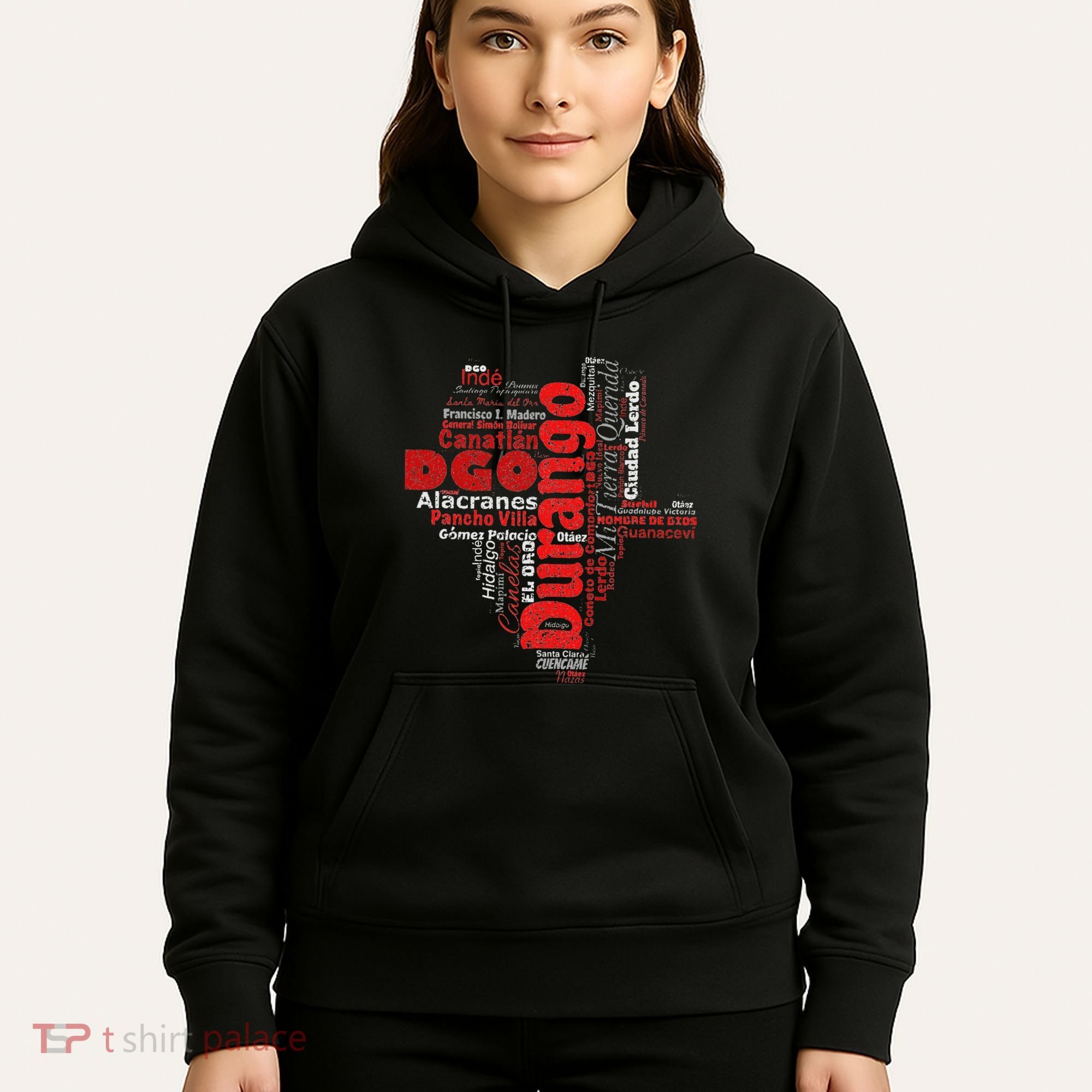 Mapa De Durango Mexico Municipios Durango Map Hoodie