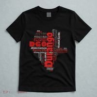 Mapa De Durango Mexico Municipios Durango Map T-Shirt thumb 5
