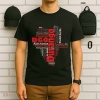 Mapa De Durango Mexico Municipios Durango Map T-Shirt thumb 6