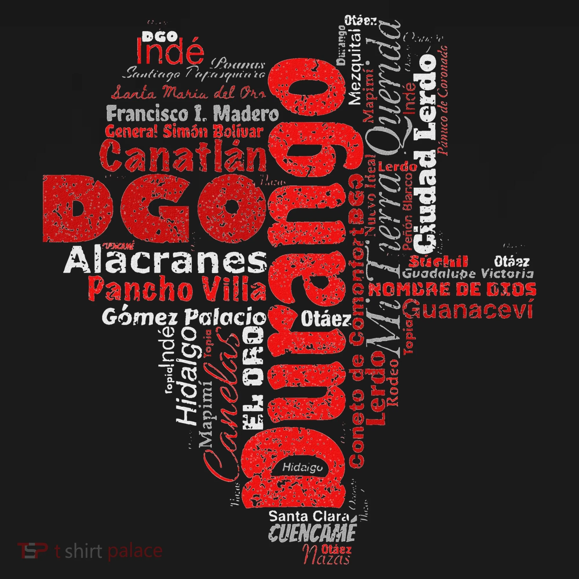 Mapa De Durango Mexico Municipios Durango Map Women's Hoodie