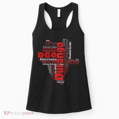 Mapa De Durango Mexico Municipios Durango Map Women's Tank Top