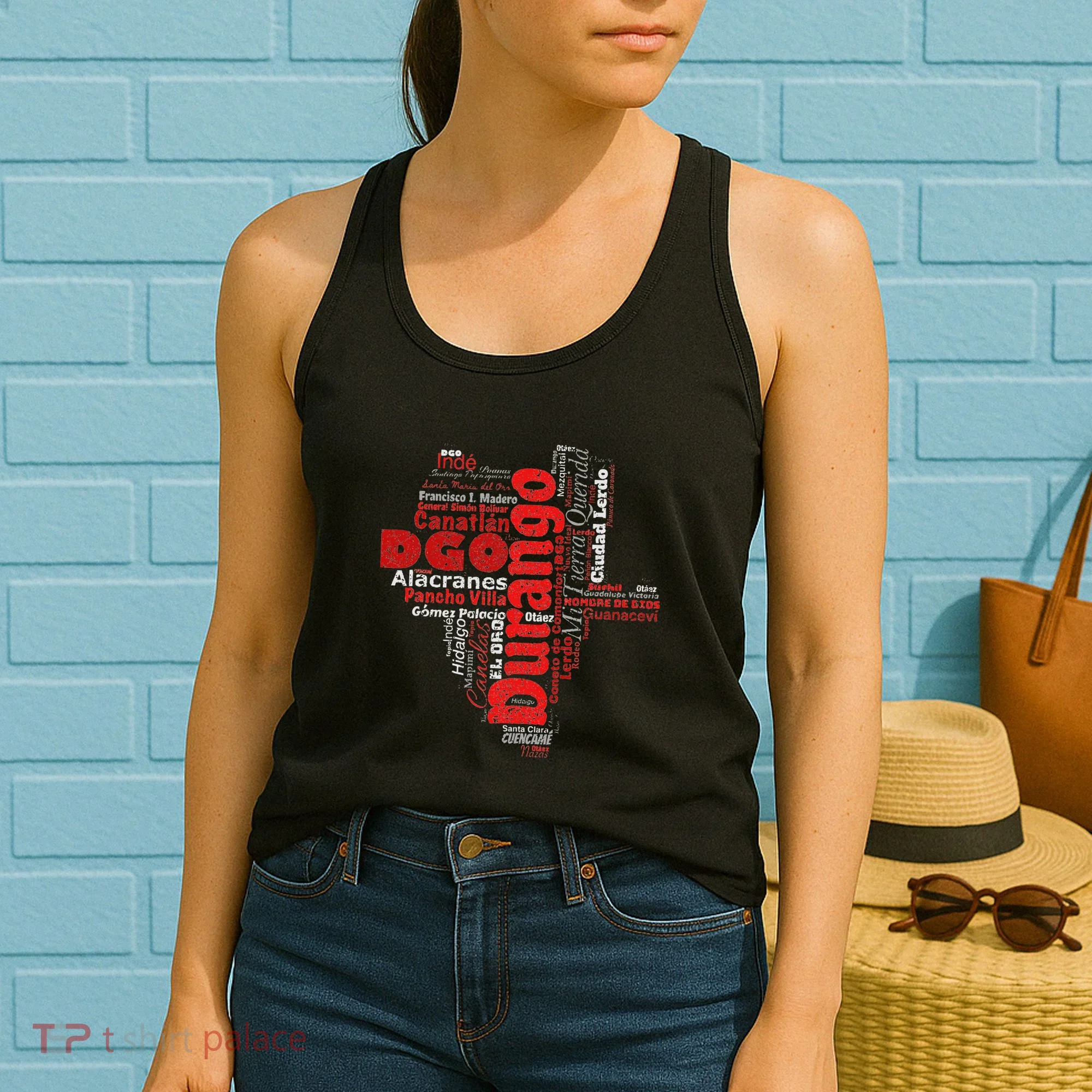 Mapa De Durango Mexico Municipios Durango Map Women's Tank Top