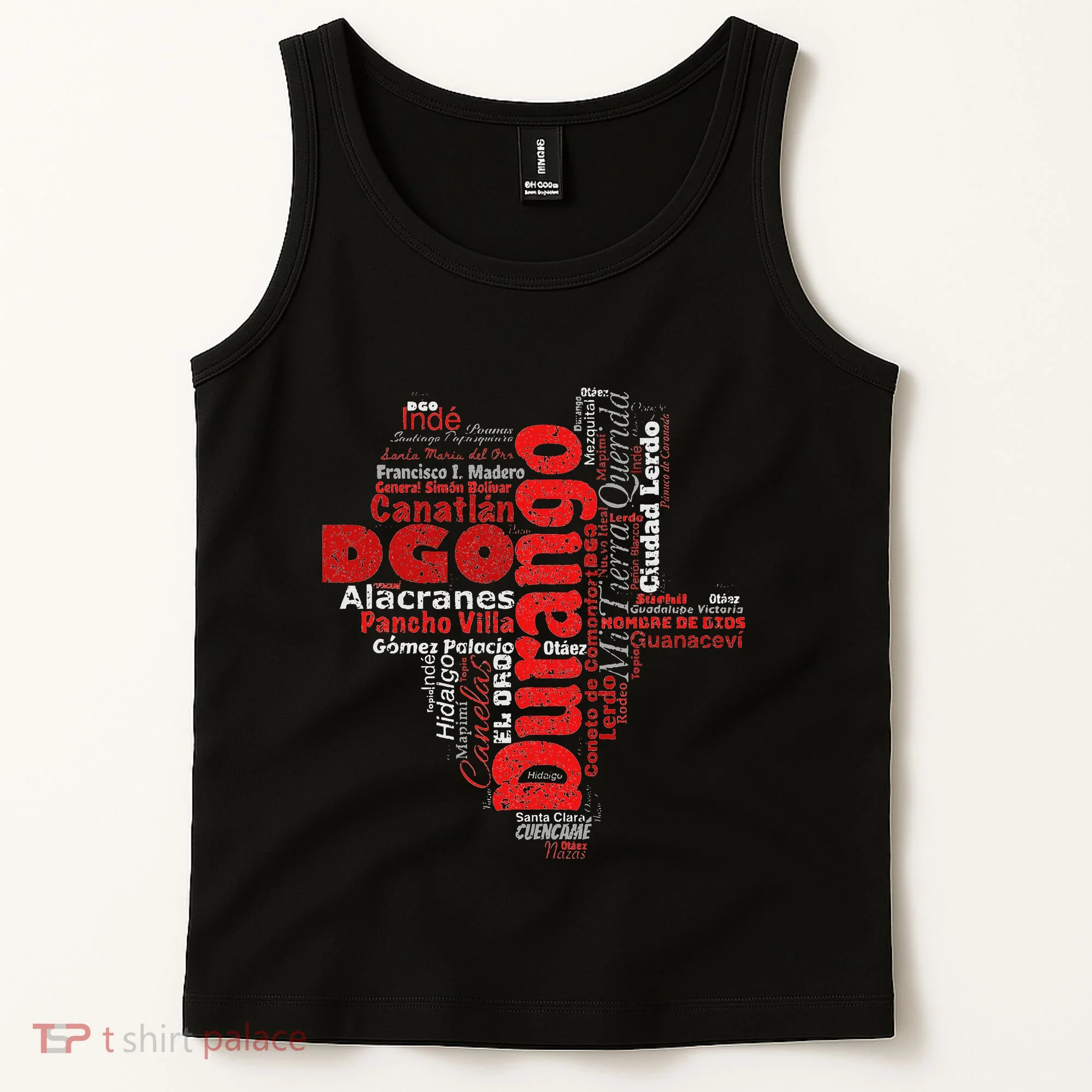 Mapa De Durango Mexico Municipios Durango Map Tank Top