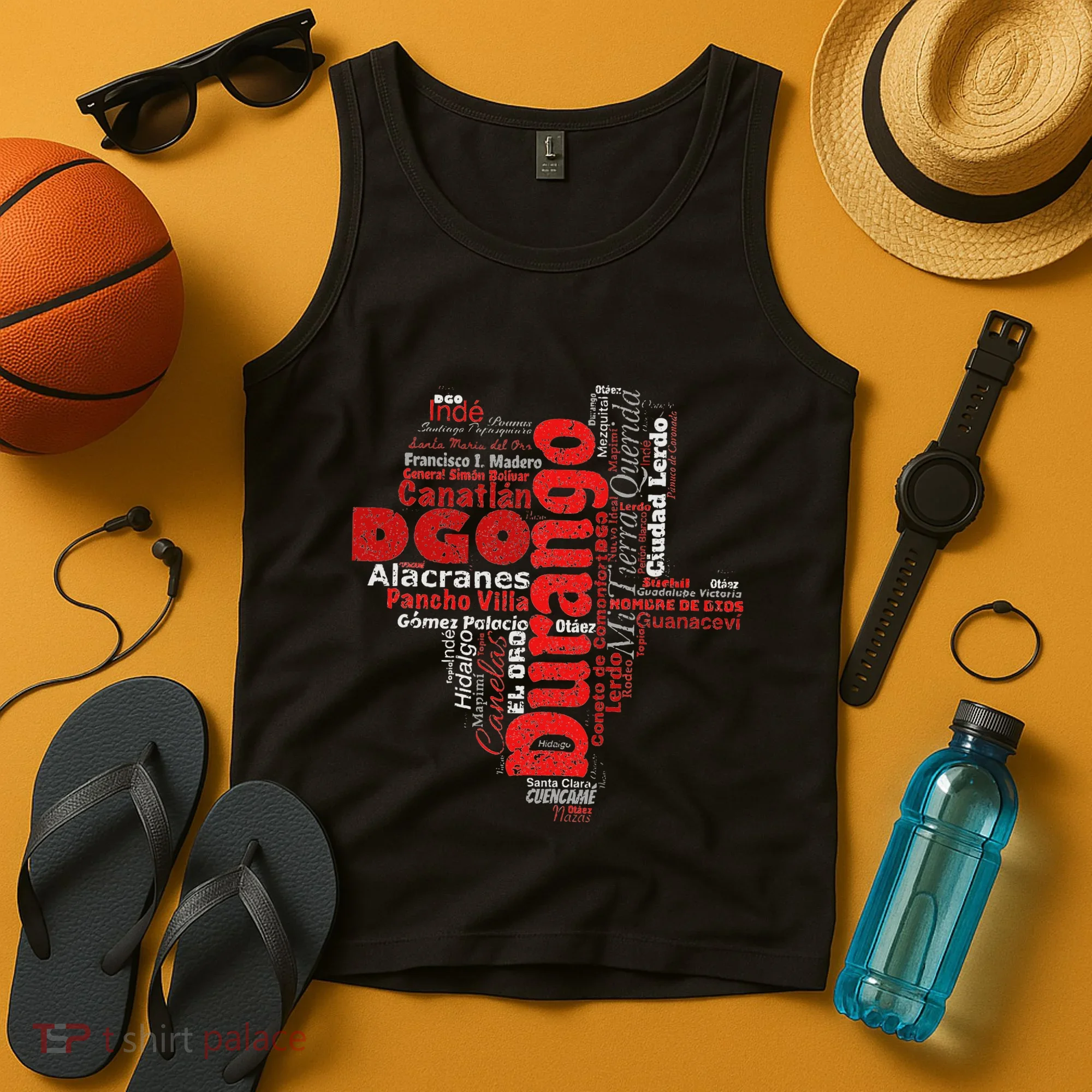 Mapa De Durango Mexico Municipios Durango Map Tank Top