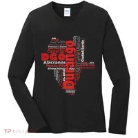 Mapa De Durango Mexico Municipios Durango Map Women's Long Sleeve Shirt thumb 0