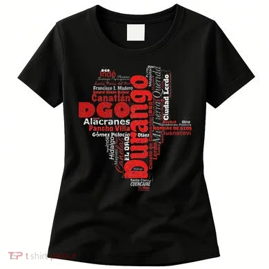 Mapa De Durango Mexico Municipios Durango Map Women's T-Shirt