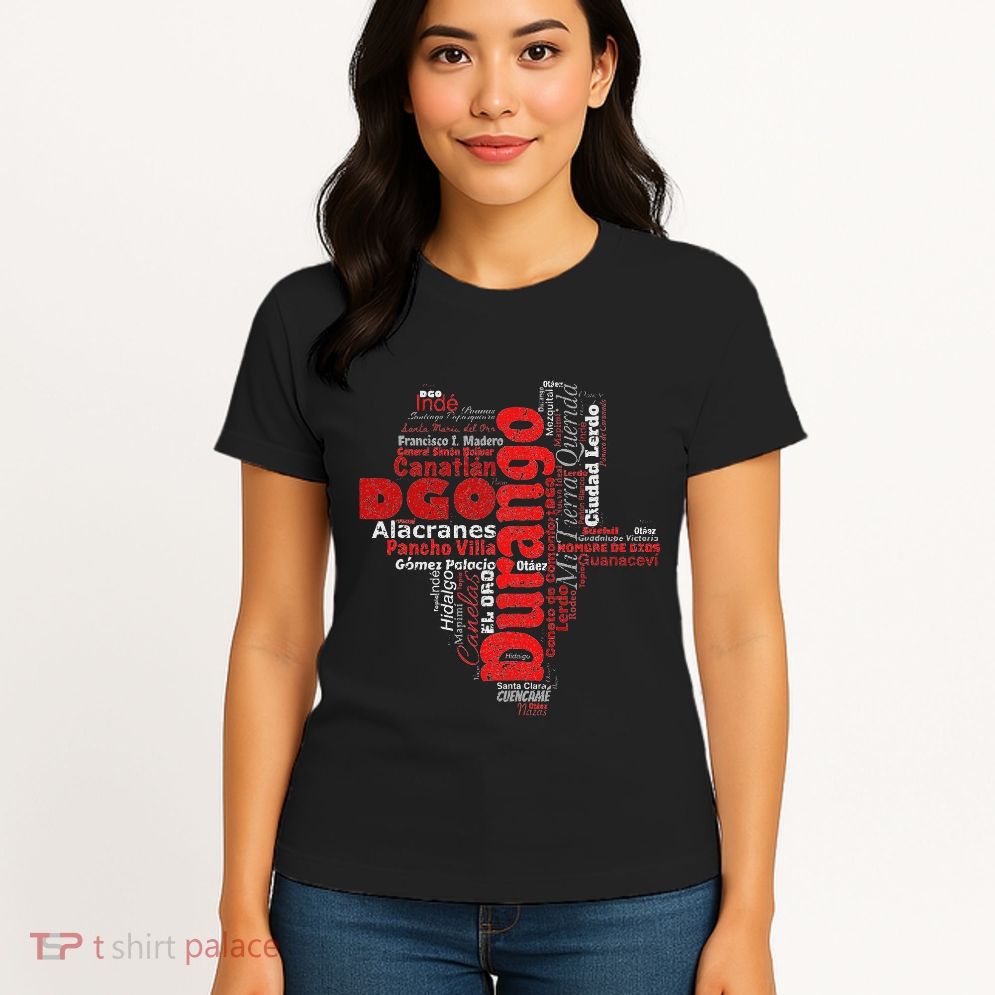 Mapa De Durango Mexico Municipios Durango Map Women's T-Shirt